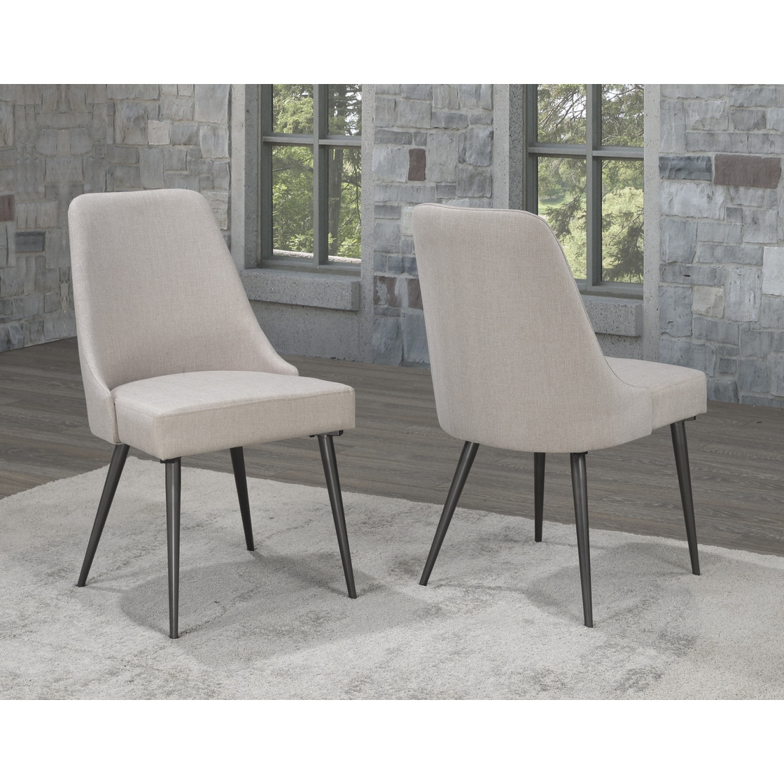B – CELL BEIGE DINING CHAIRS