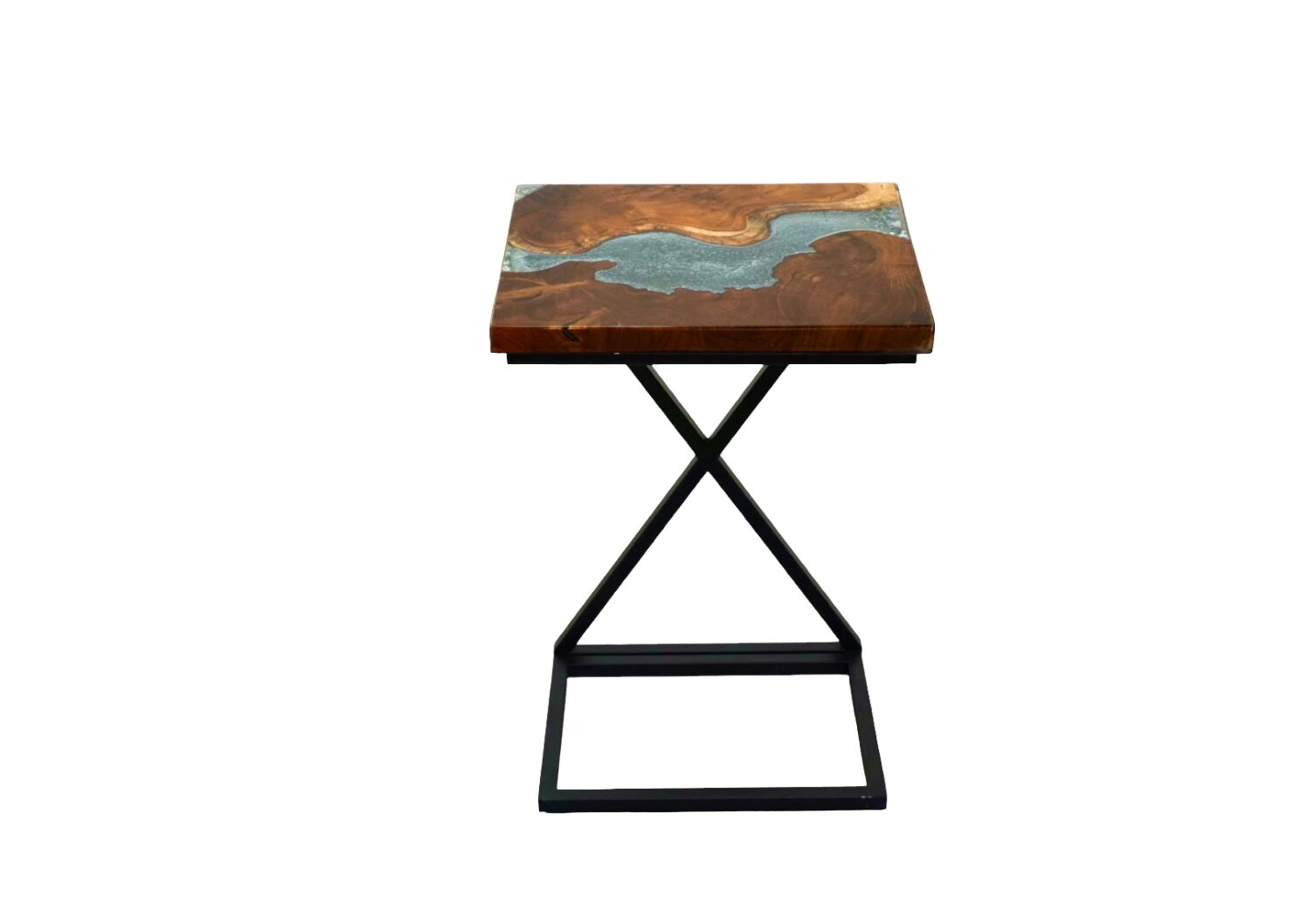 Epoxy Square Side Table