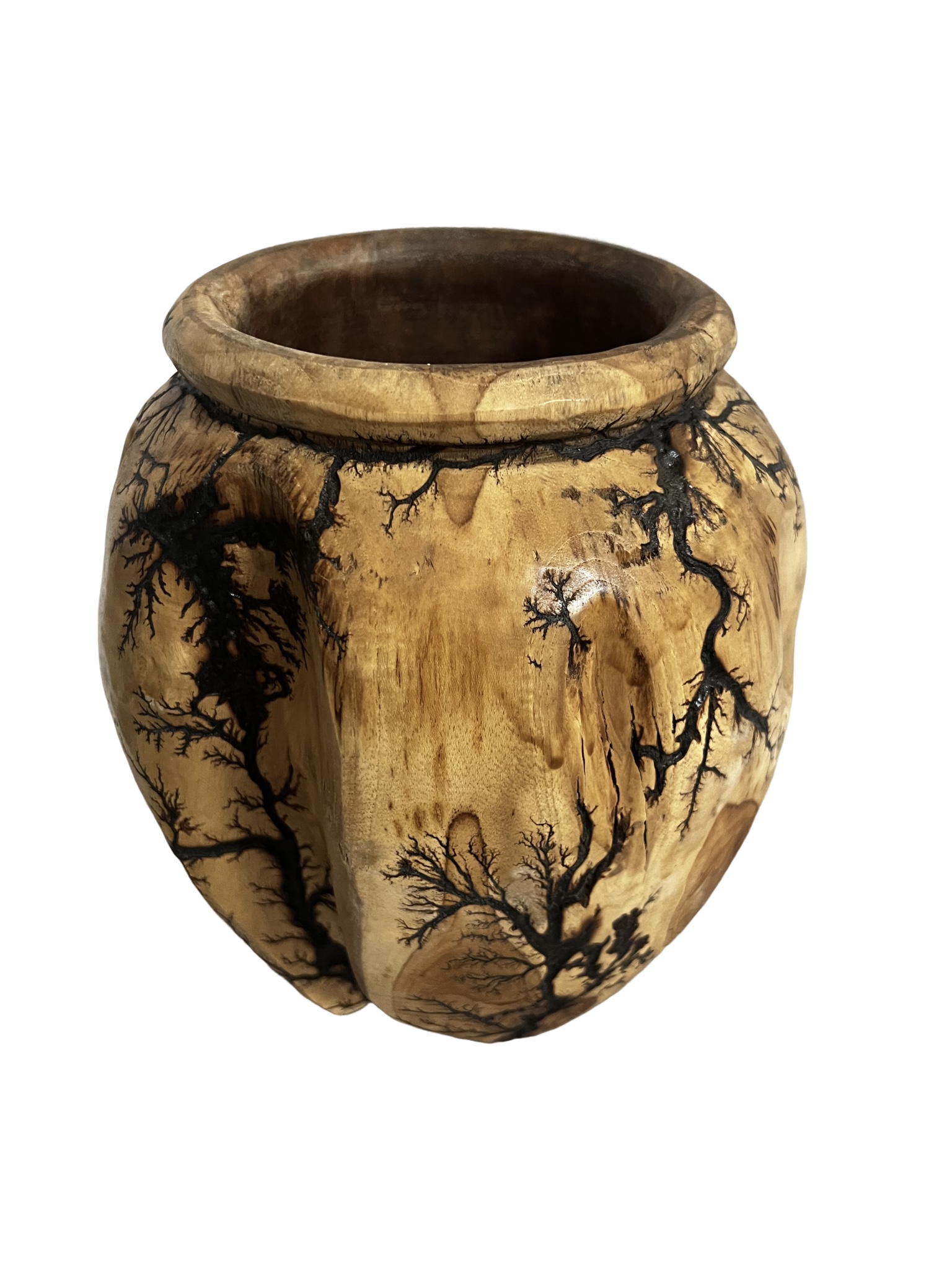 Factorial Teak Vase